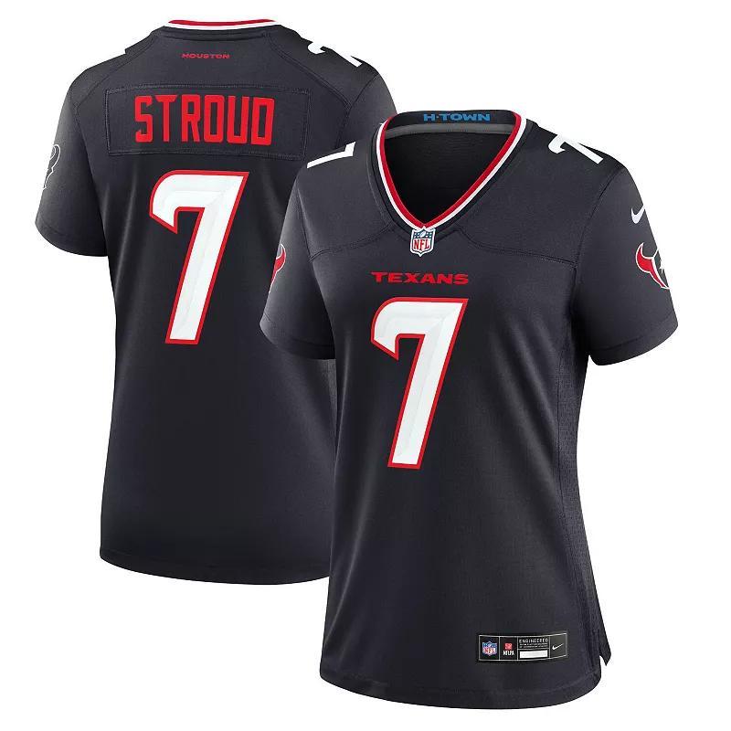 Women's Nike C.J. Stroud Navy Houston Texans Game Jersey, Size: Medium, Blue Product Image