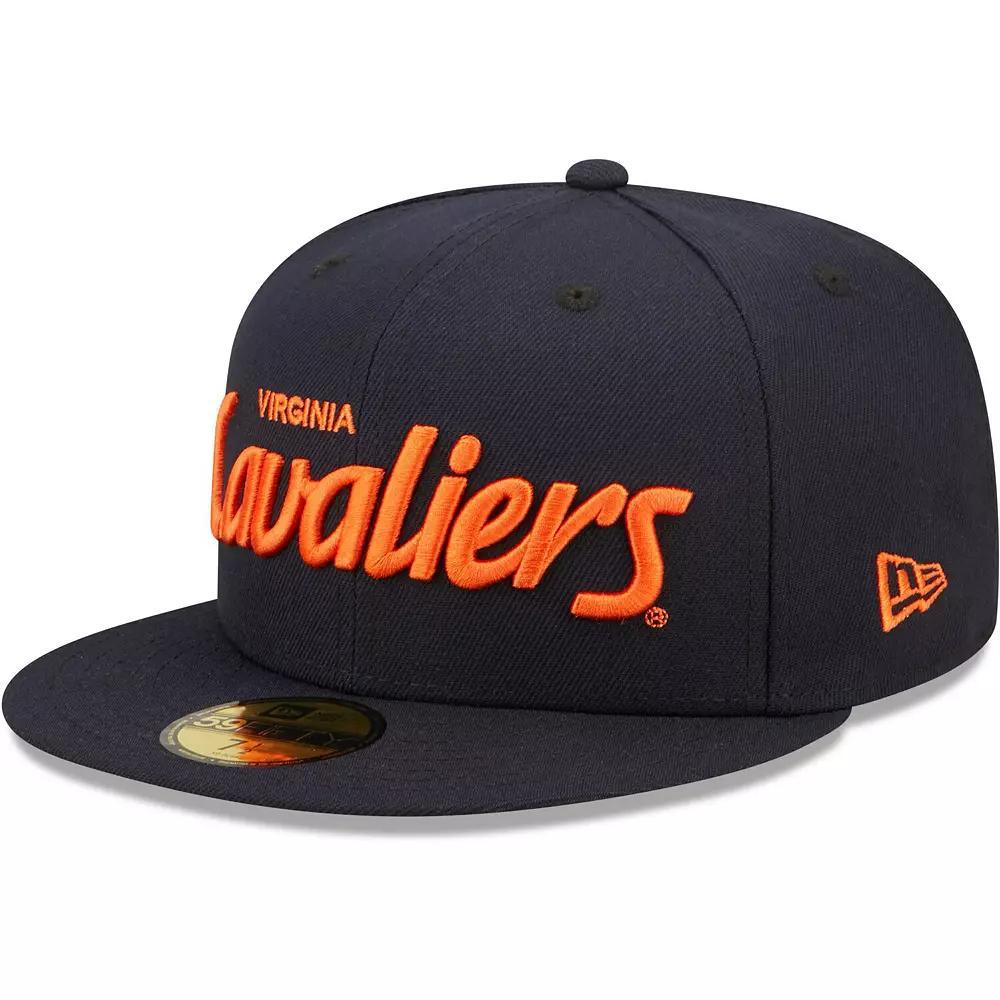 Men's New Era Navy Virginia Cavaliers Griswold 59FIFTY Fitted Hat, Size: 7 1/4, Blue Product Image
