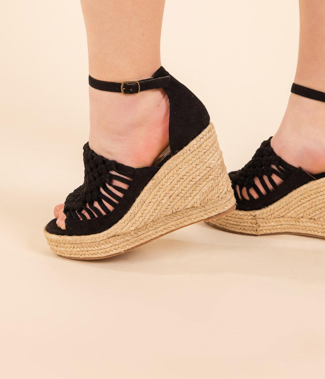 Juti Wedges in Black Product Image