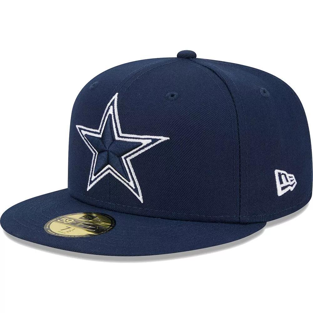 Men's New Era Navy Dallas Cowboys  Main 59FIFTY Fitted Hat, Size: 7 5/8, Blue Product Image