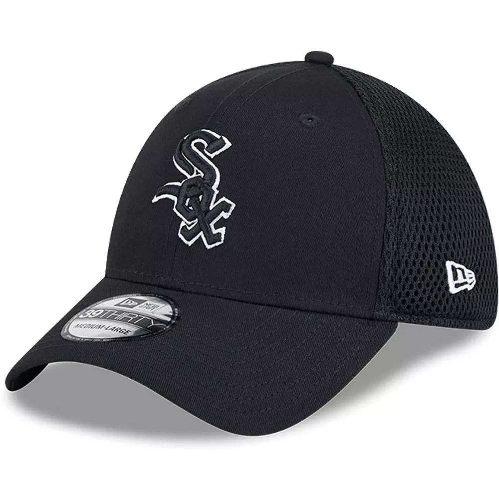Men's New Era Chicago White Sox Evergreen Black & White Neo 39THIRTY Flex Hat, Size: Large/XL Product Image