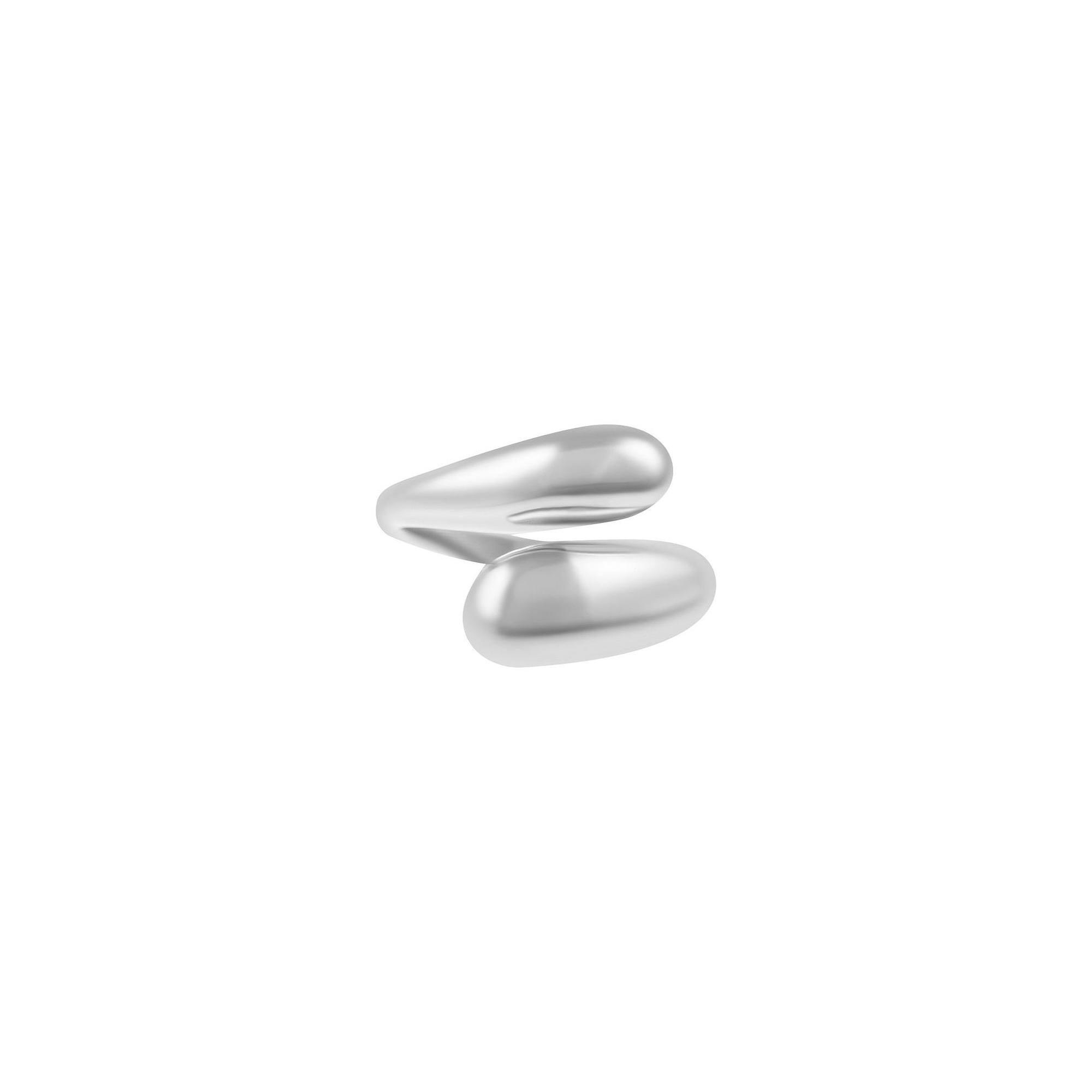 Adornia 18k Gold Tone Overlapping Chunky Bands Ring, Womens, Silver Tone Product Image