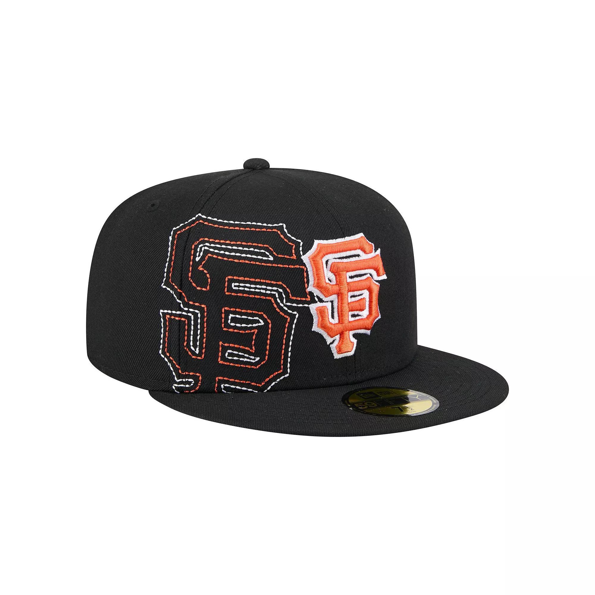 Men's New Era Black San Francisco Giants Yarn Stitch 59FIFTY Fitted Hat, Size: 7 5/8 Product Image