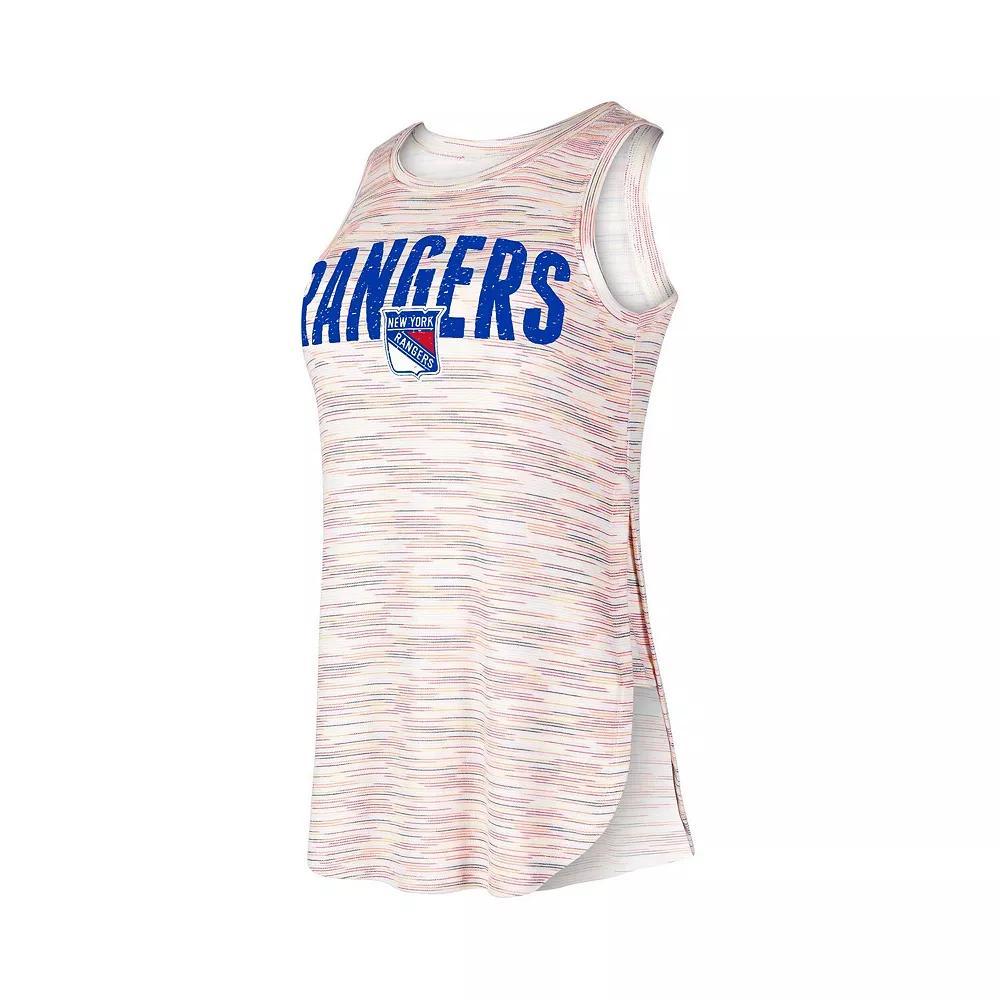 Women's Concepts Sport New York Rangers Sunray Multicolor Tri-Blend Tank Top, Size: XL, Ran Team Product Image