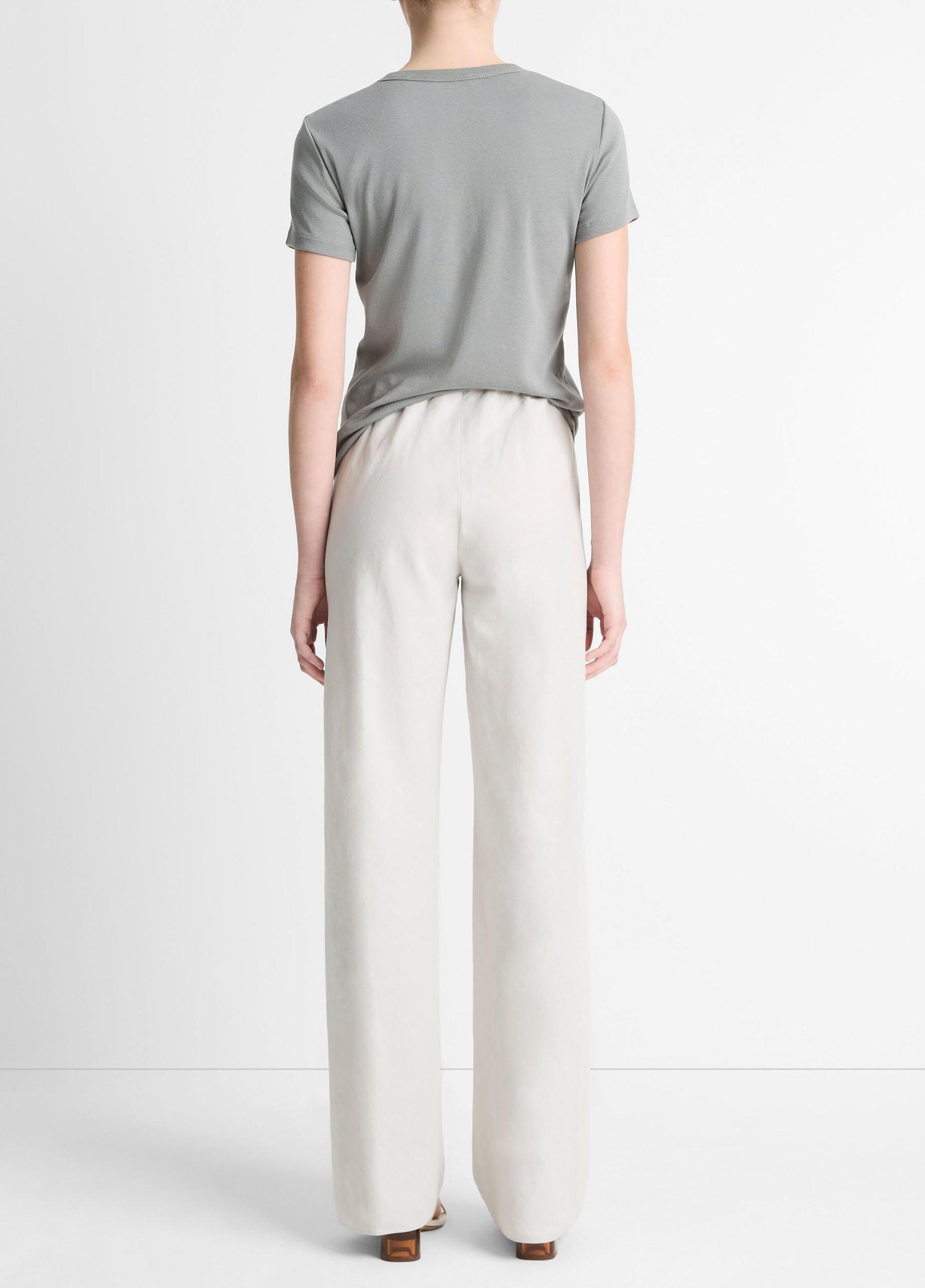 Womens Cotton-Blend Straight-Leg Pants Product Image