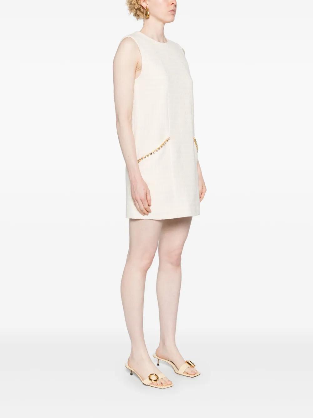 crystal-detailing tweed minidress Product Image