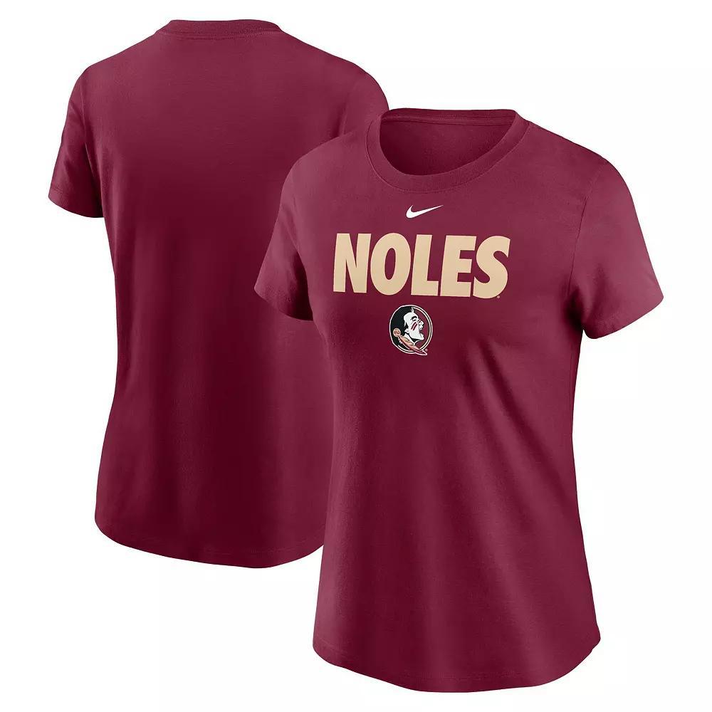 Women's Nike Navy Los Angeles Angels Wordmark T-Shirt, Size: XL, Blue Product Image