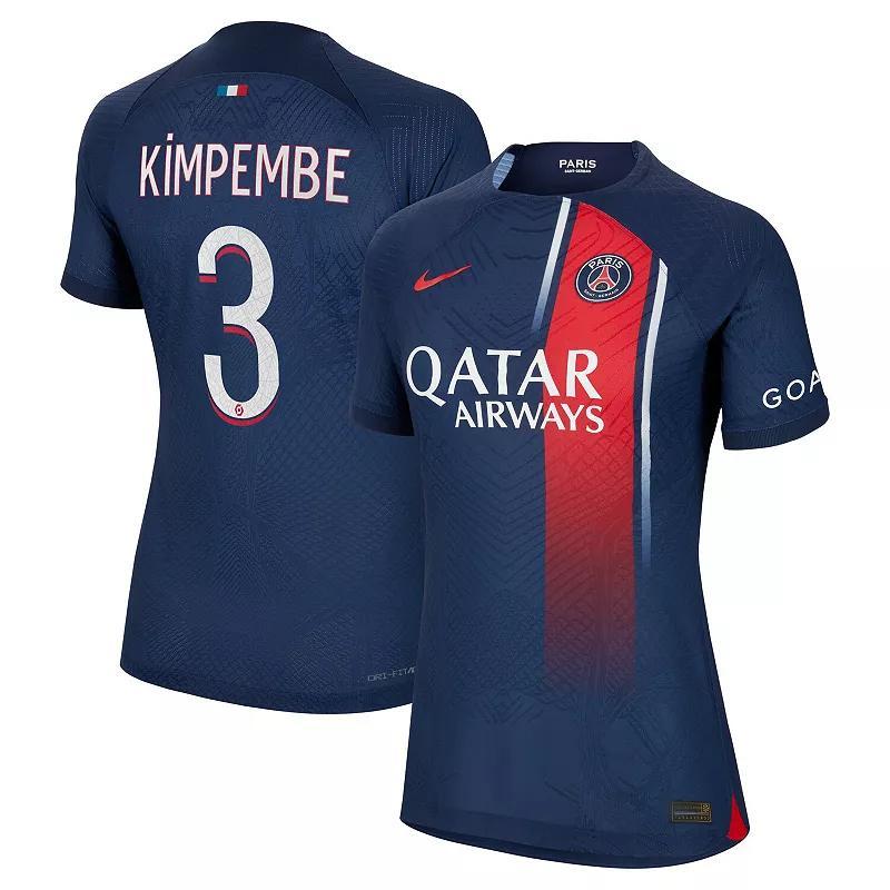 Women's Nike Lee Kang In Navy Paris Saint-Germain 2023/24 Home Authentic Player Jersey, Size: Large, Psg Blue Product Image