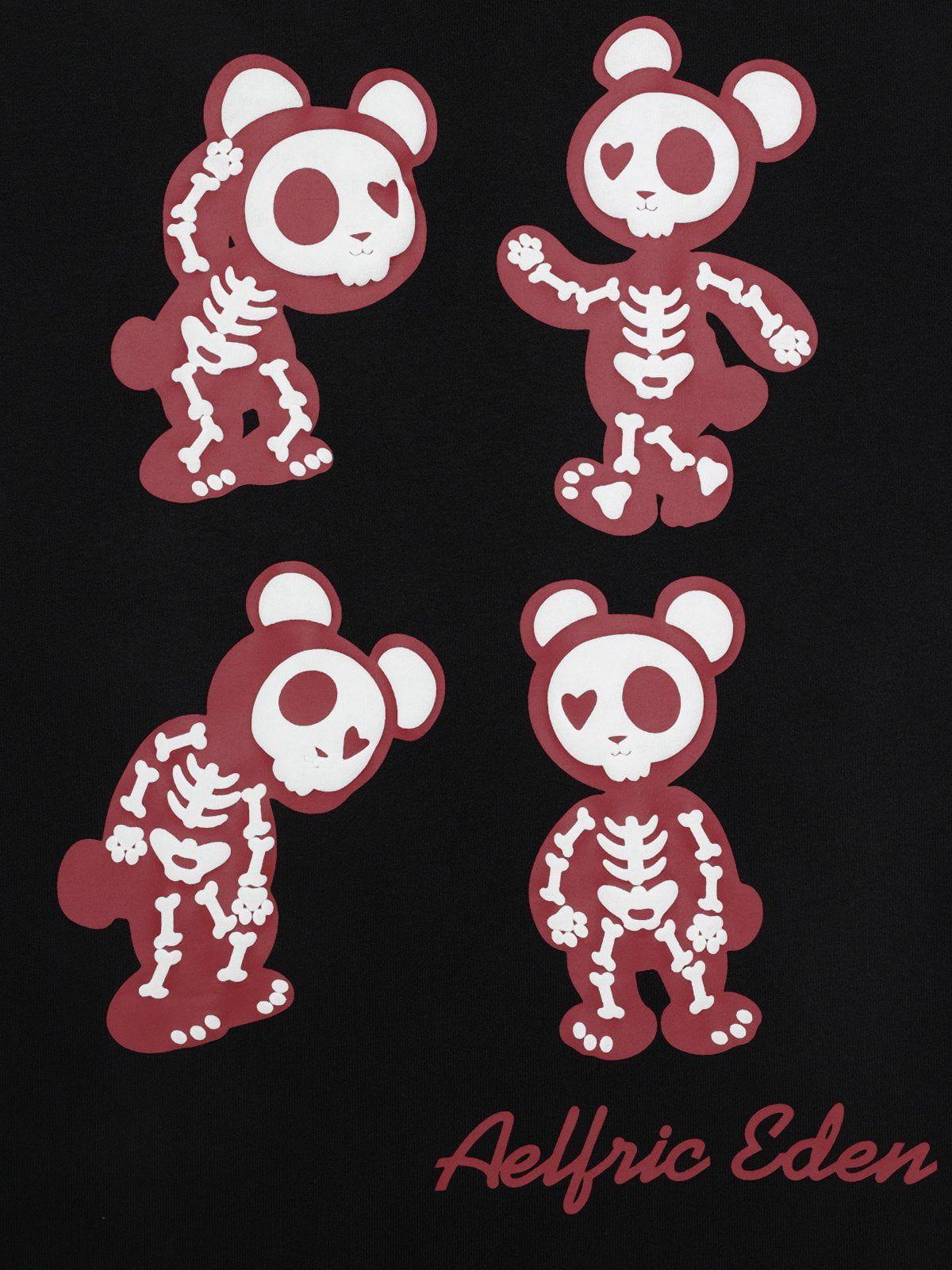Aelfric Eden Skeleton Bear Hoodie Product Image