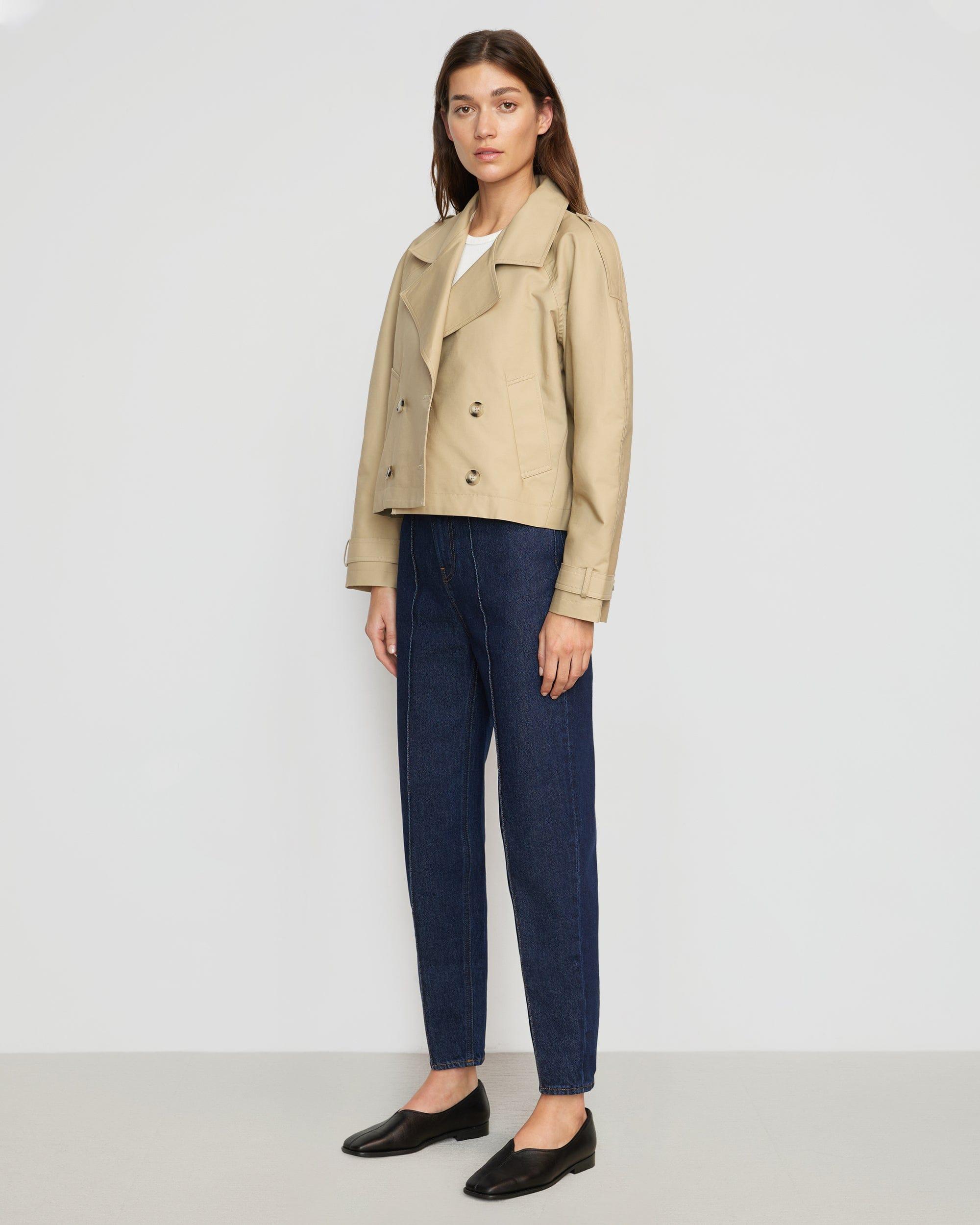 Luca Cropped Trench Jacket Product Image