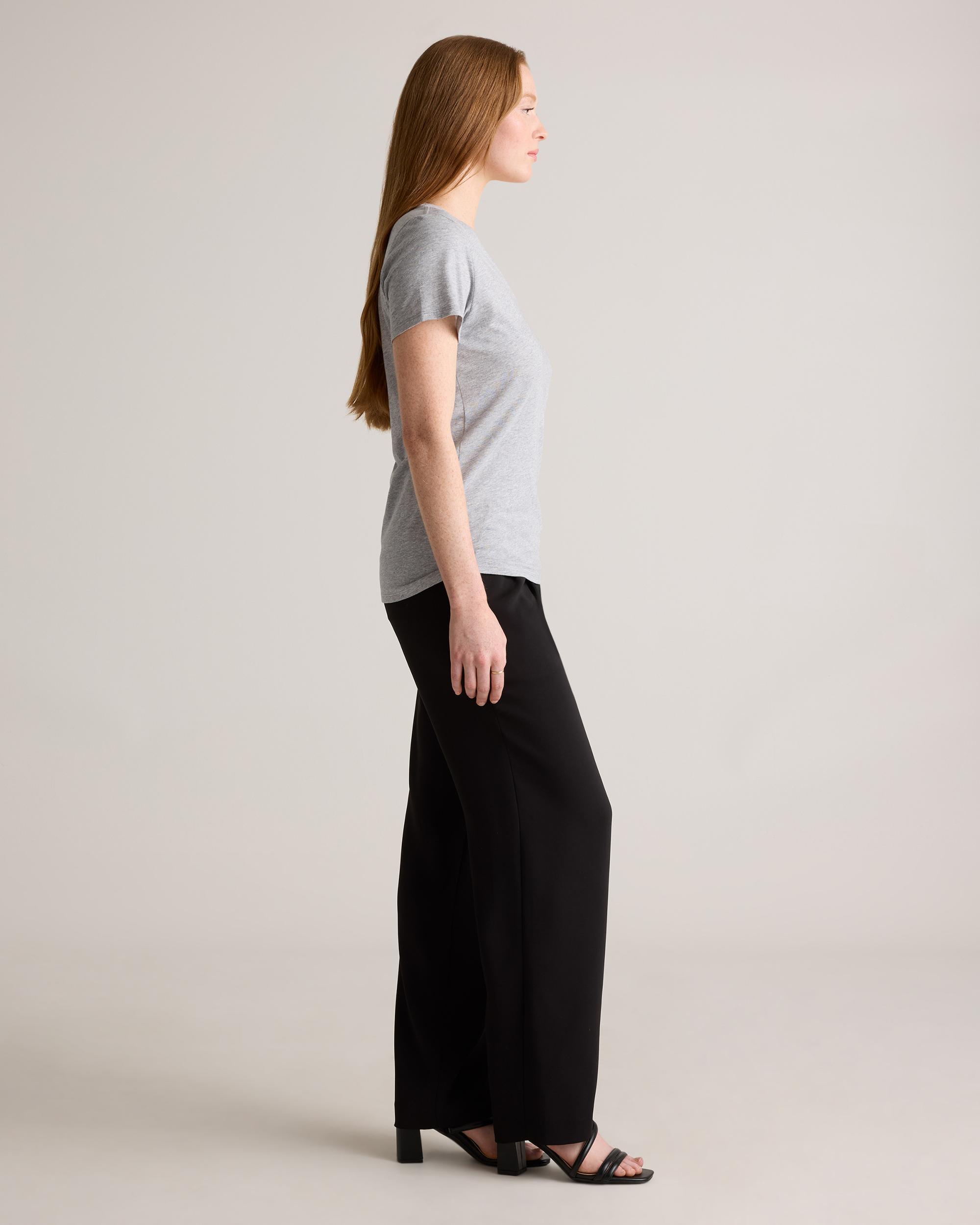 Quince | Women's Cotton Modal V Neck T-Shirt Size XL, Cotton/Modal Product Image