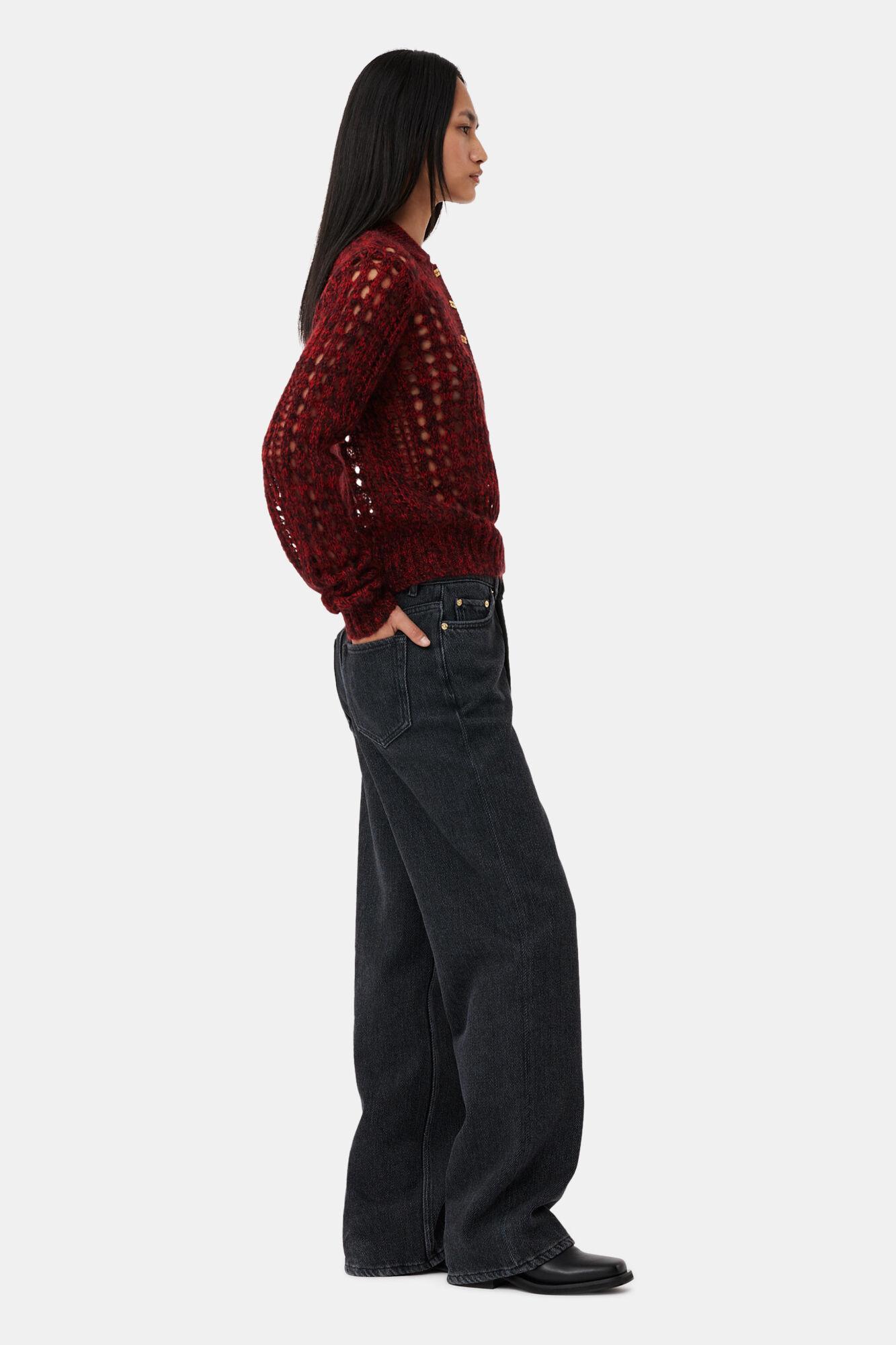 Washed Black Izey Drawstring Jeans Product Image
