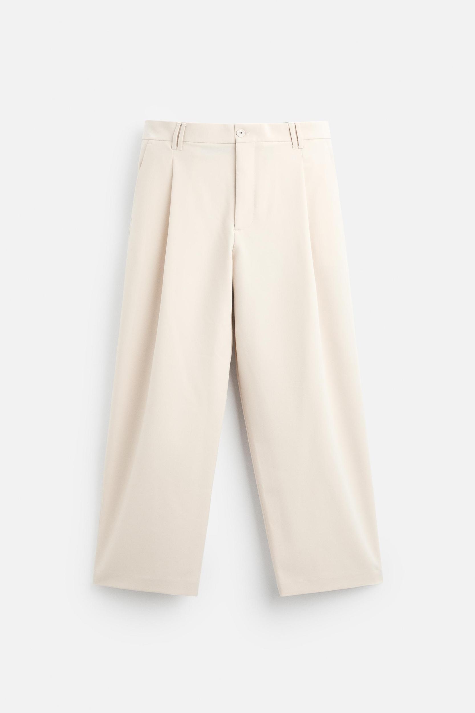 RELAXED FIT PLEATED PANTS Product Image