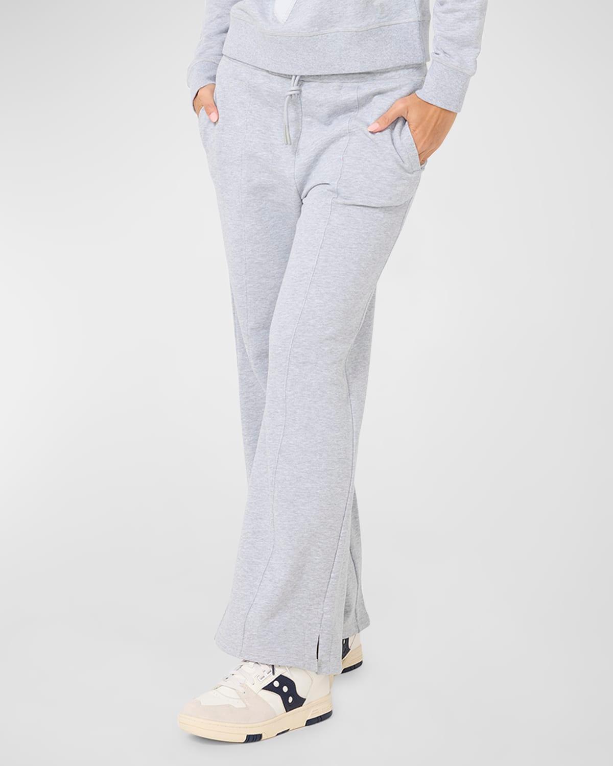 Rib Heart Classic Cotton Wide-Leg Pants Product Image