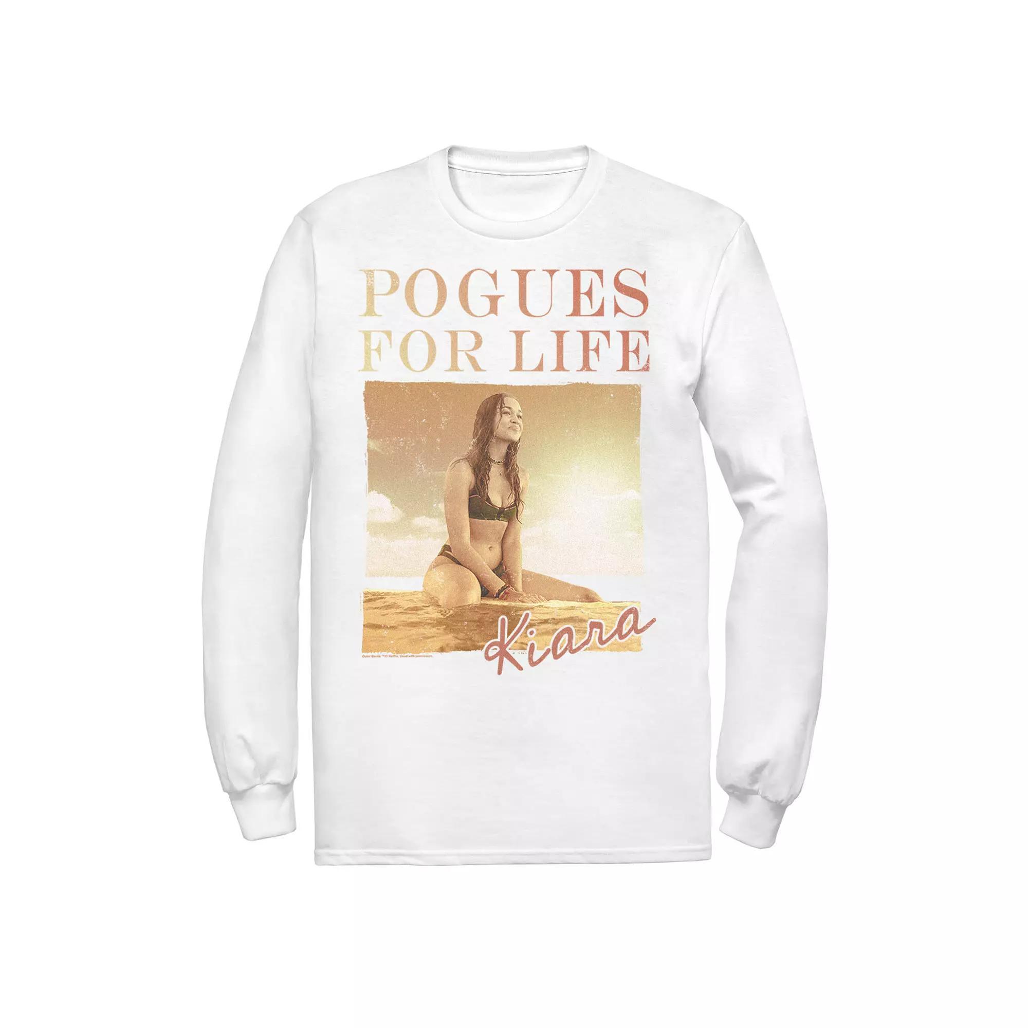 Men's Outer Banks Pogues For Life Poster Tee, Boy's, Size: Medium, White Product Image