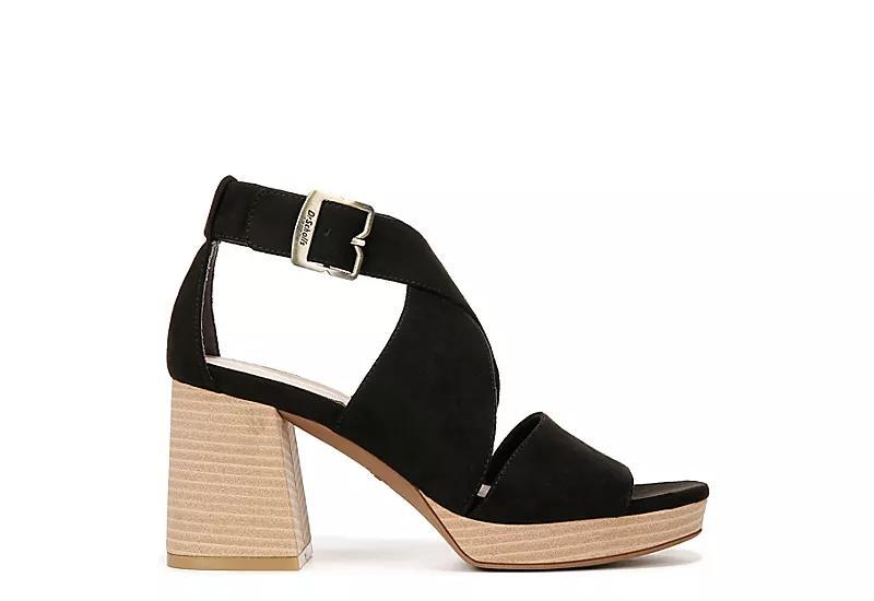Dr. Scholl's Maya Block Heel Sandal Microfiber) Women's Sandals Product Image