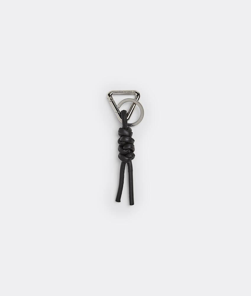 Men's Triangle Key Ring in Nero Product Image