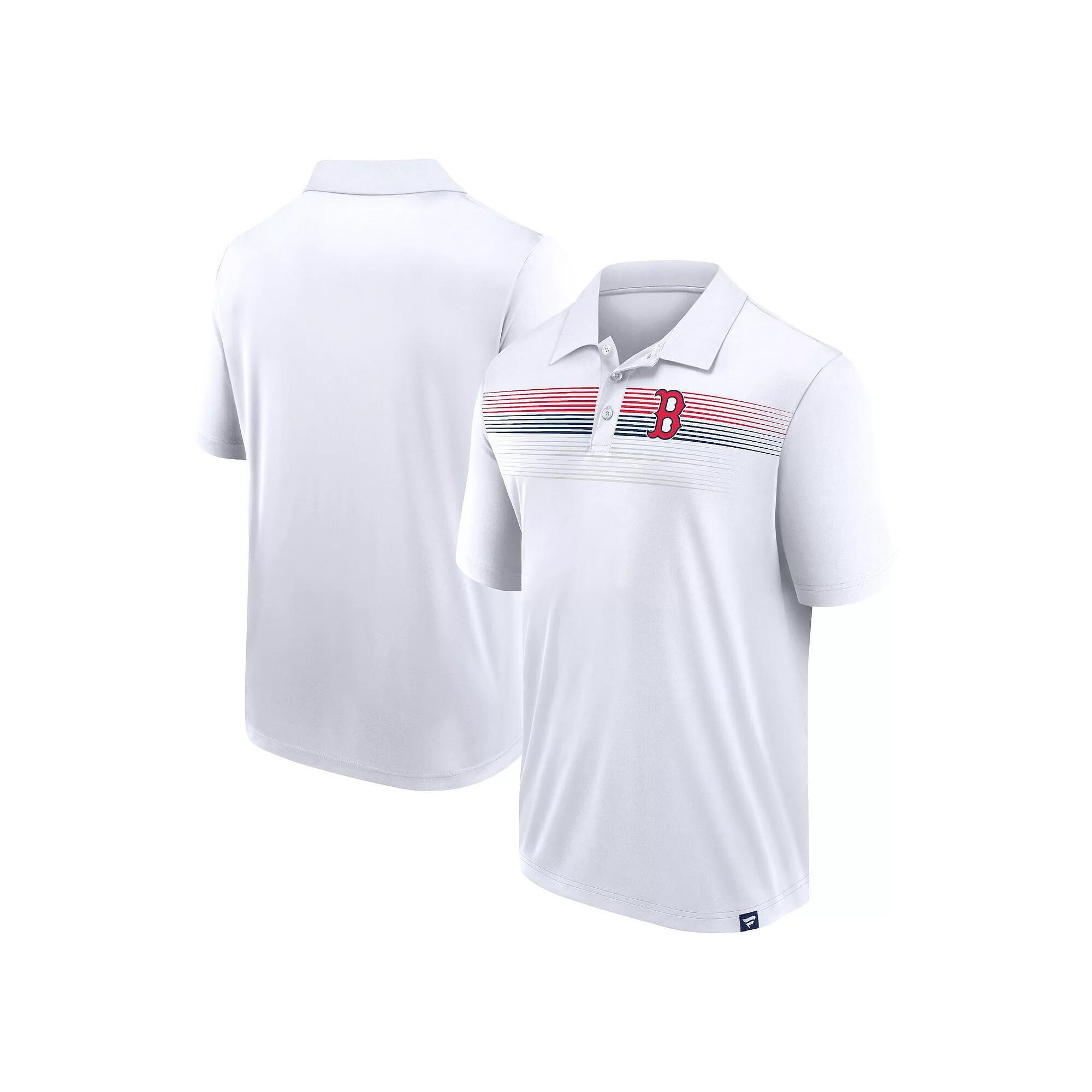 Men's Fanatics White Boston Red Sox Big & Tall Victory For Us Interlock Polo, Size: 6XB Product Image