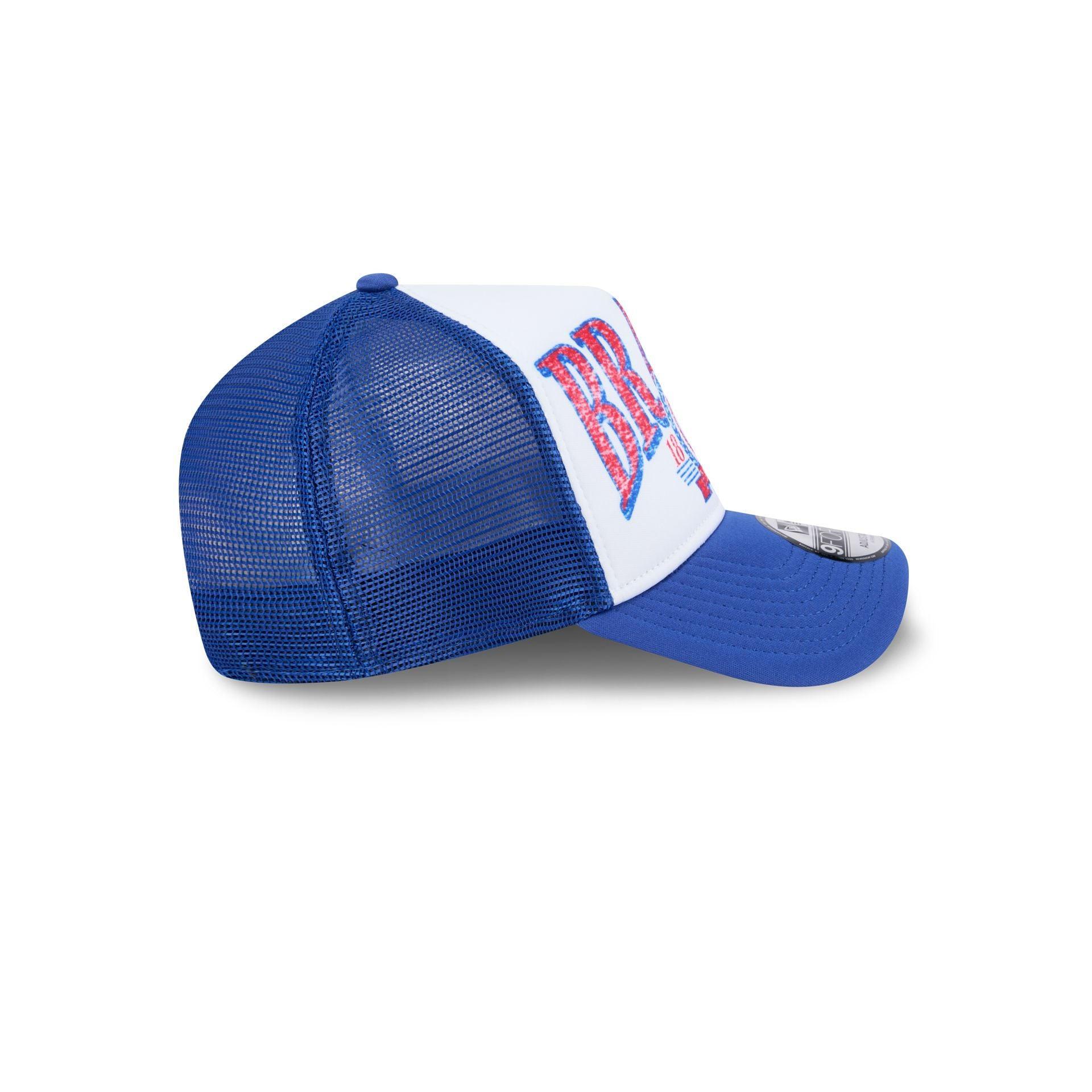 Tampa Bay Lightning Distressed 9FORTY A-Frame Trucker Hat Male Product Image