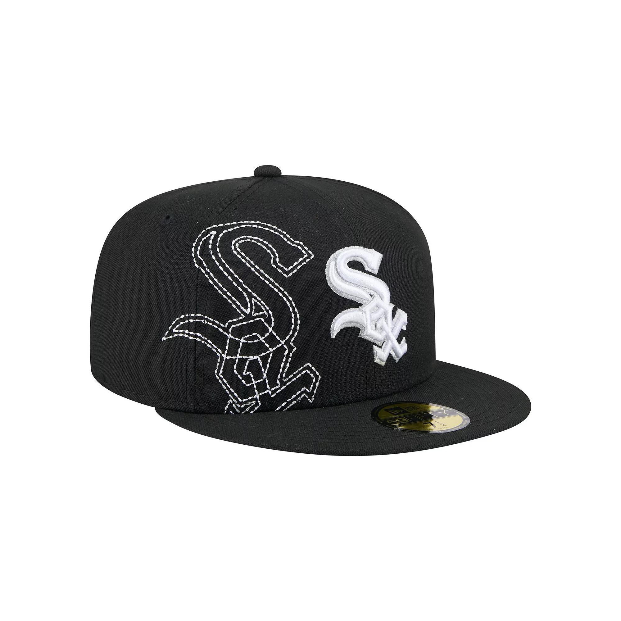 Men's New Era Black Chicago White Sox Yarn Stitch 59FIFTY Fitted Hat, Size: 8 Product Image
