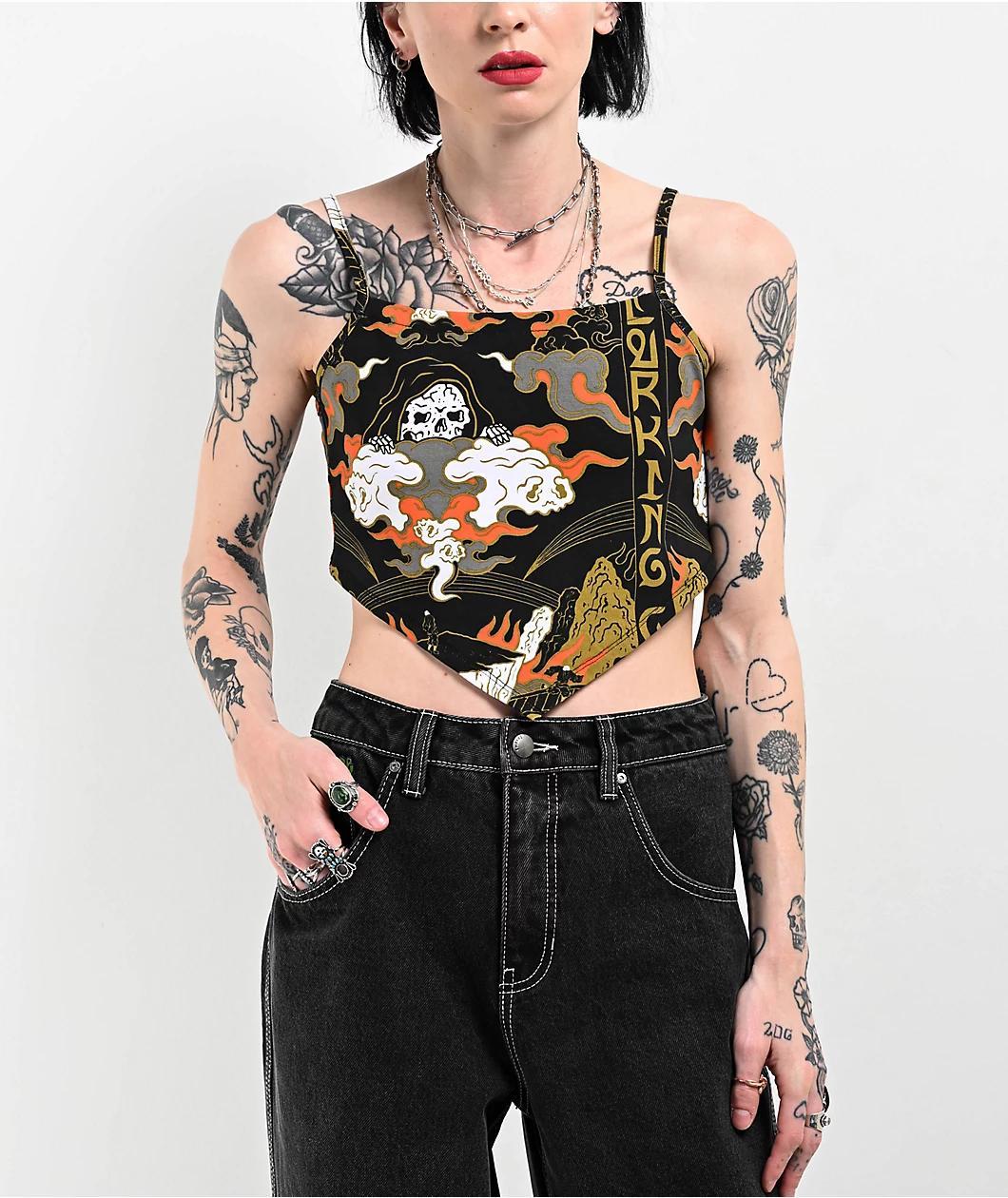 Lurking Class by Sketchy x Tank Mr. Tucks Black Halter Top Product Image
