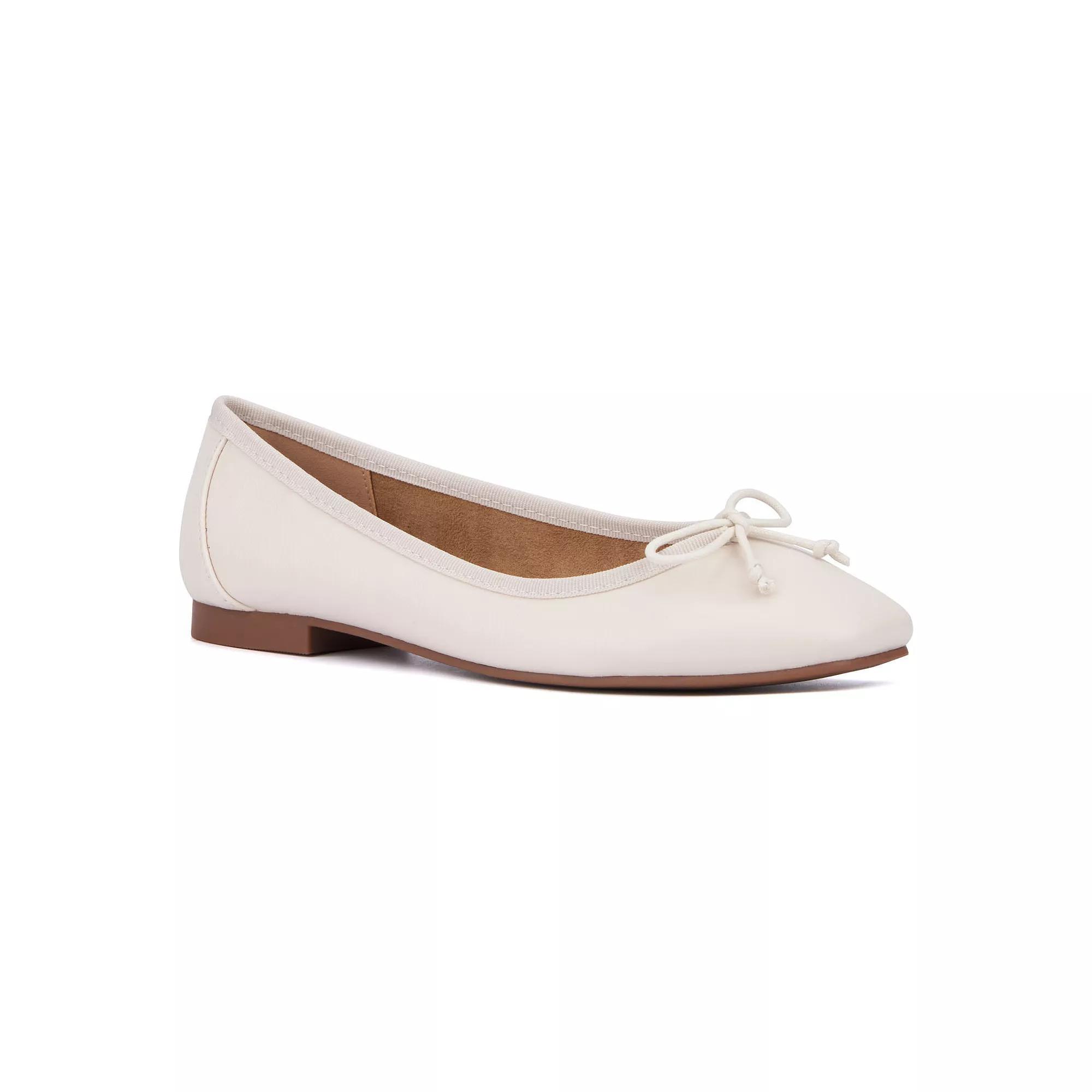 New York & Company Paulina Women's Ballet Flats, Size: 10, Ivory Product Image