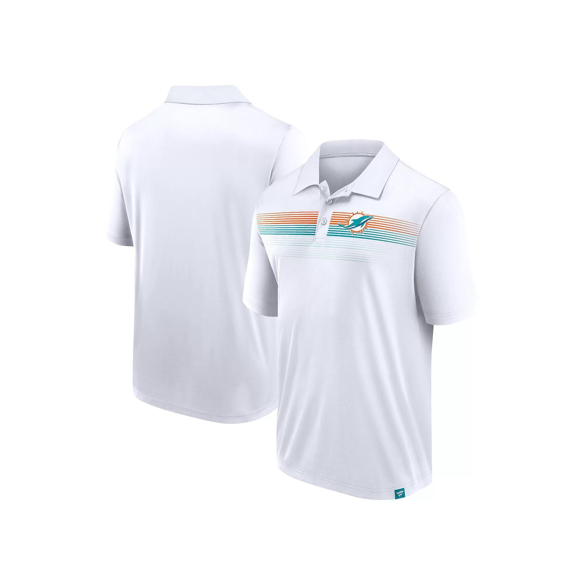Men's Fanatics White Miami Dolphins Big & Tall Sublimated Polo, Size: 3XB Product Image