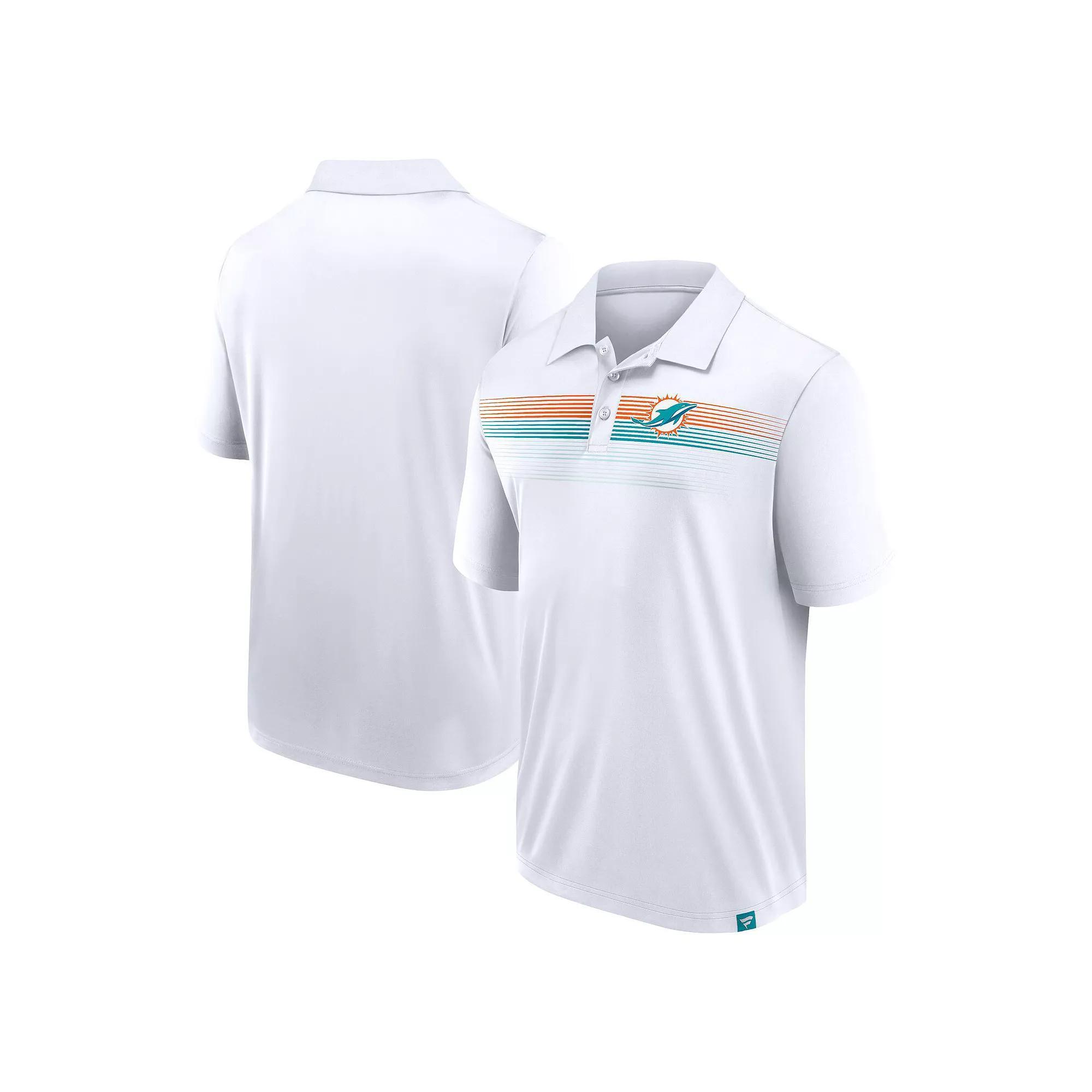 Men's Fanatics White Miami Dolphins Big & Tall Sublimated Polo, Size: 3XB Product Image