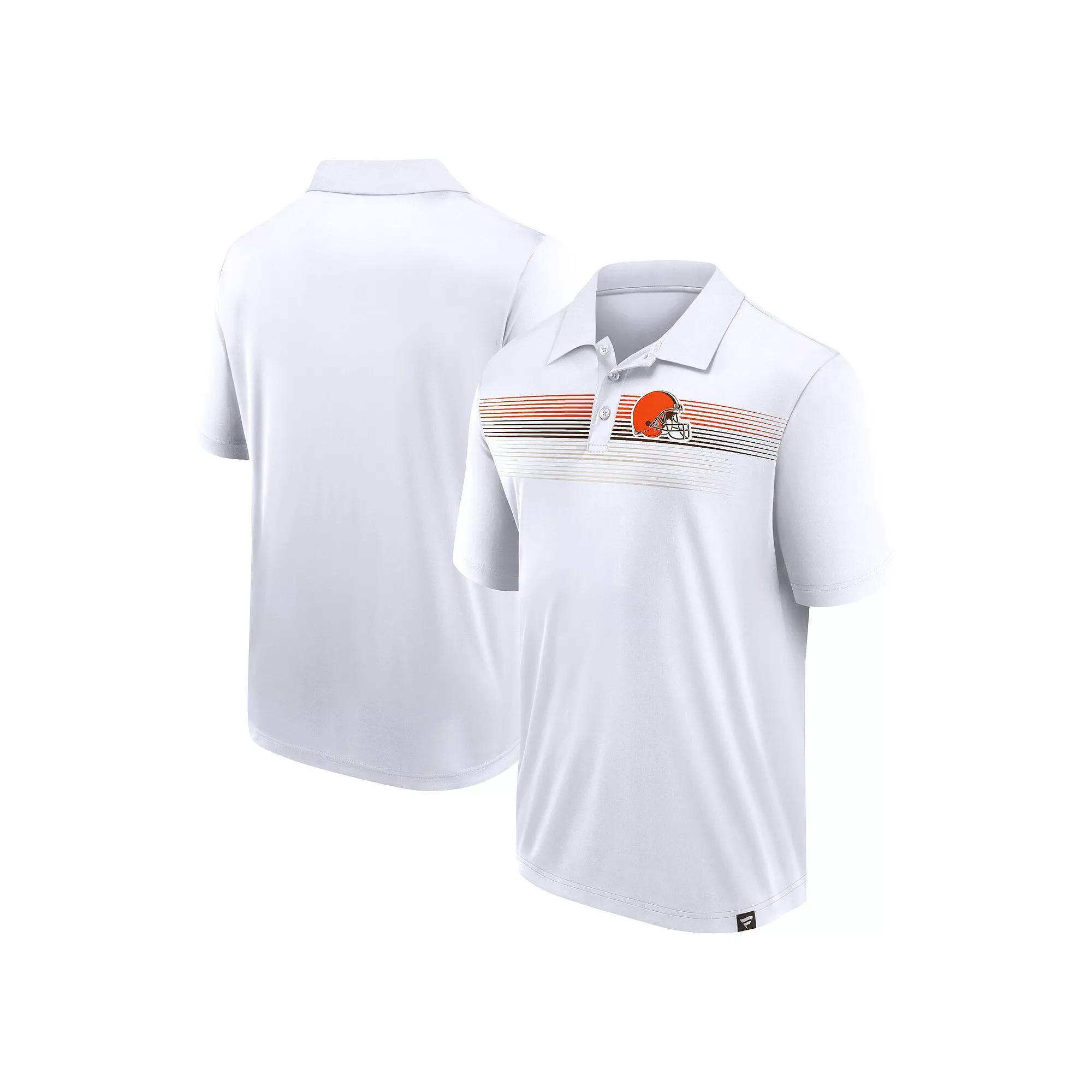 Men's Fanatics Branded White Cleveland Browns Big & Tall Sublimated Polo, Size: 5XB Product Image