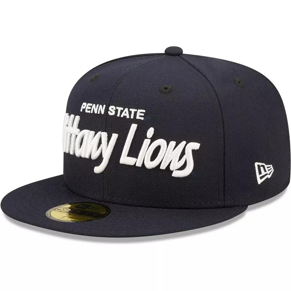Men's New Era Navy Penn State Nittany Lions Griswold 59FIFTY Fitted Hat, Size: 6 7/8, Blue Product Image