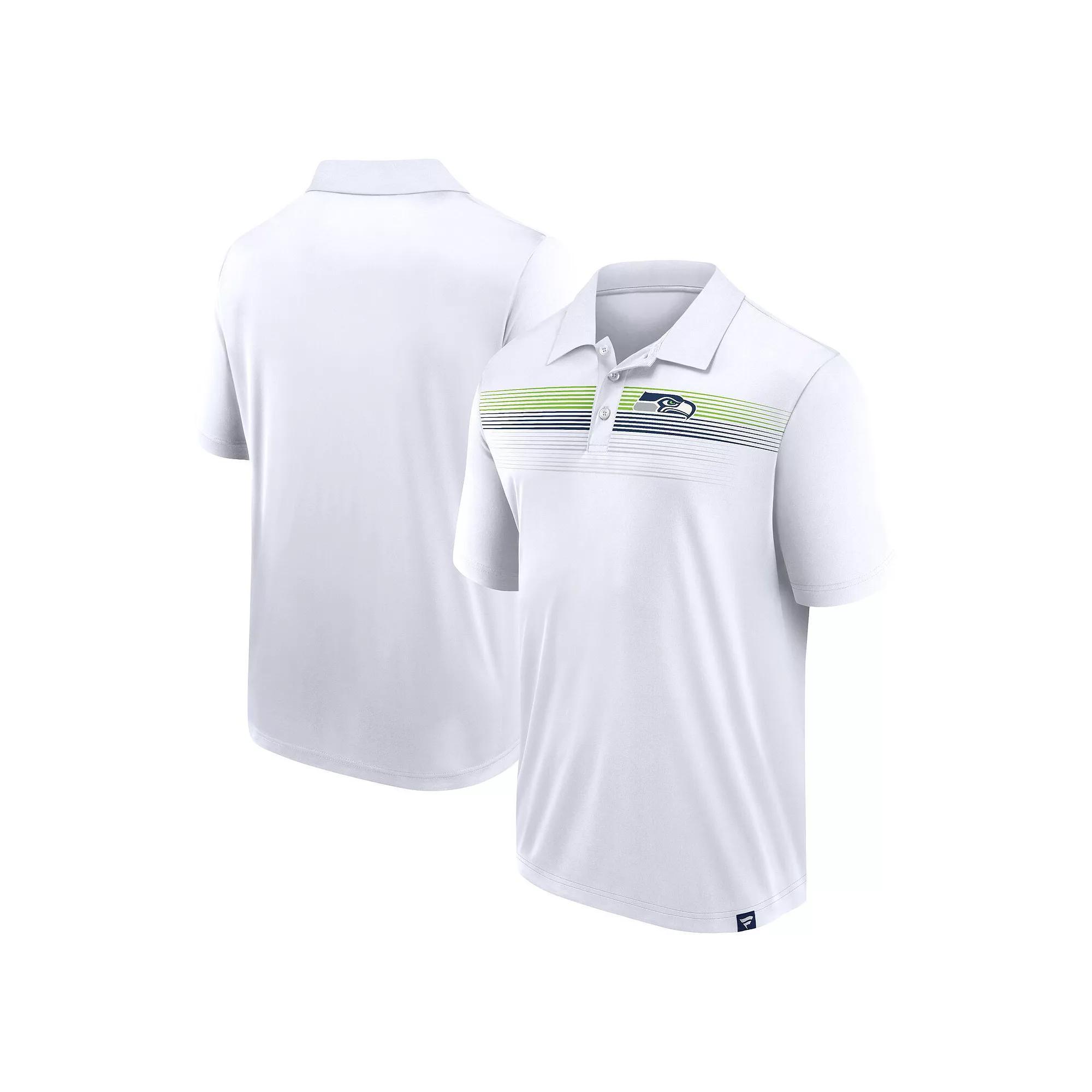 Men's Fanatics White Seattle Seahawks Big & Tall Sublimated Polo, Size: 5XLT Product Image