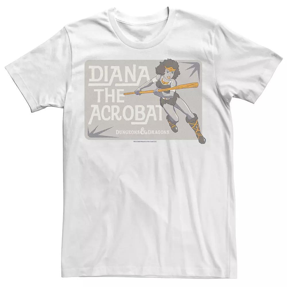Men's Dungeons & Dragons Diana Acrobat Tee, Size: 3XL, White Product Image