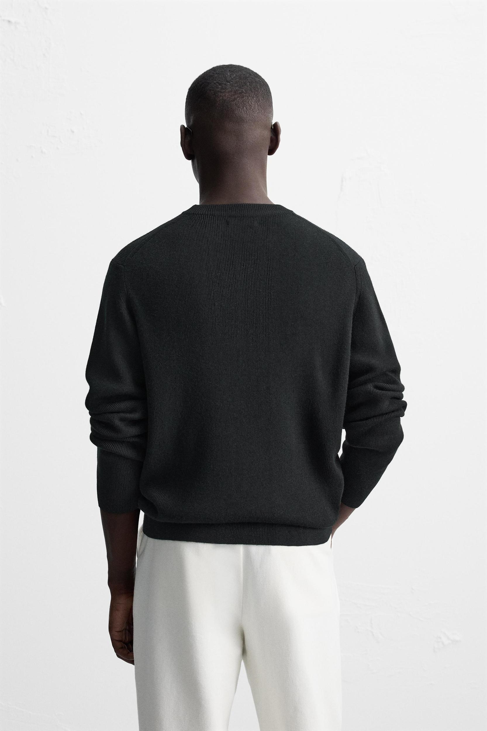 TEXTURED WOOL BLEND SWEATER Product Image