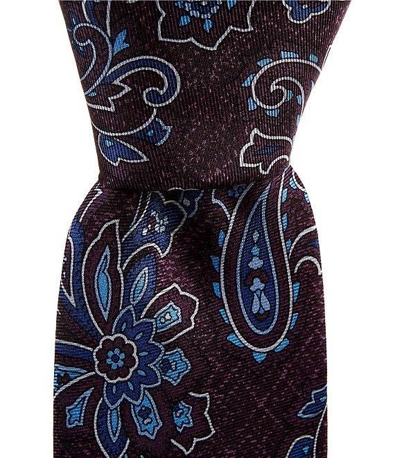 Cremieux Brushed Paisley 3#double; Silk Tie Product Image