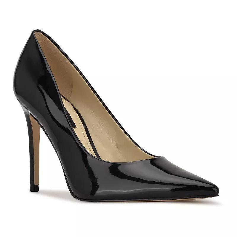 Nine West Feather Women's Sling Back Pumps, Size: 8.5, Black Mesh Product Image