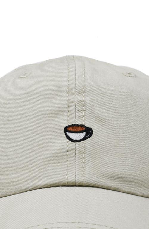 Dalix Womens Lil Coffee Dad Hat in Washed Stone White at Nordstrom Product Image
