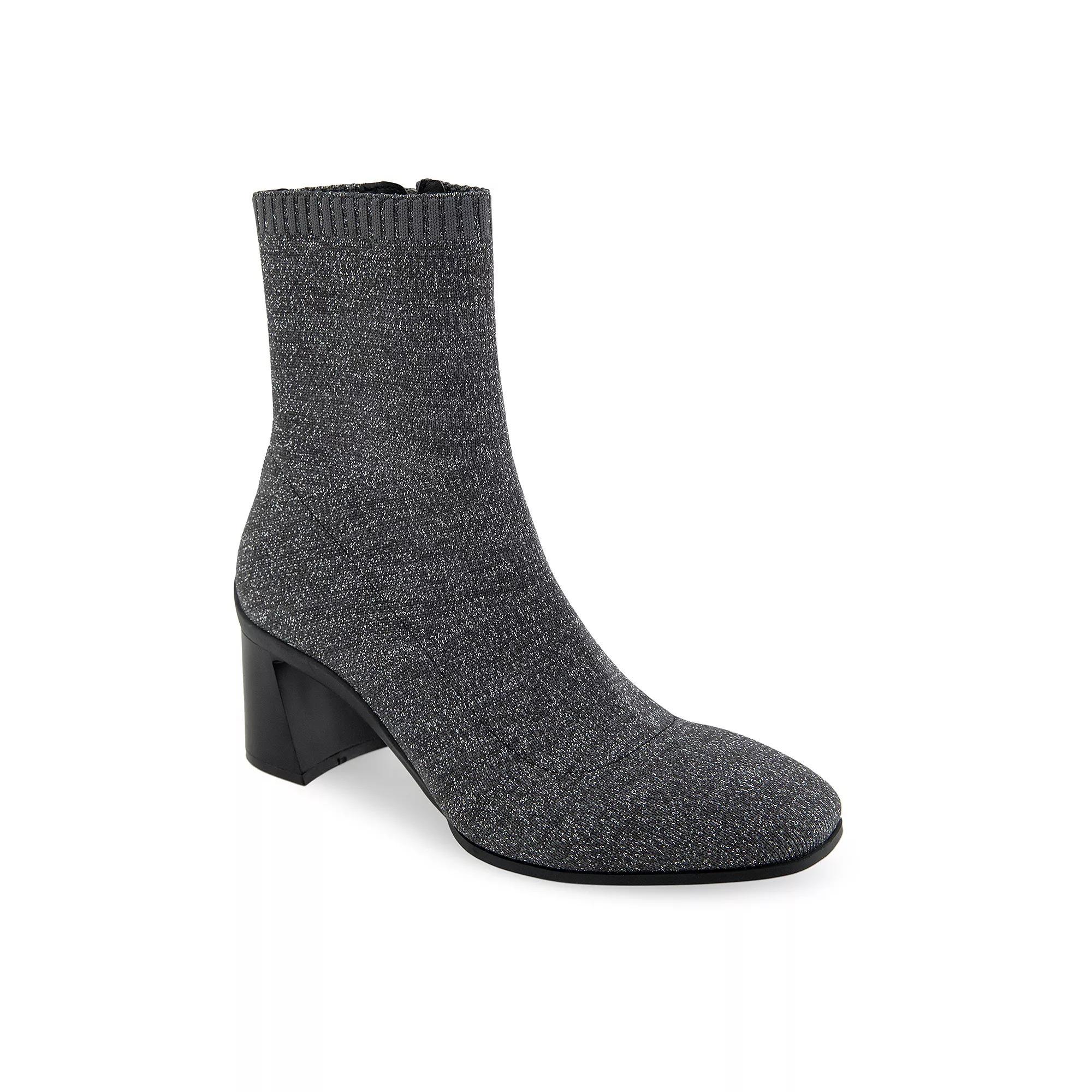Aerosoles Cezarina Women's Stretch Knit Ankle Boots, Size: 8.5, Grey Knit Product Image