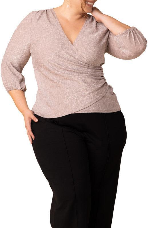 Celeste Faux Wrap Top - Plus Product Image