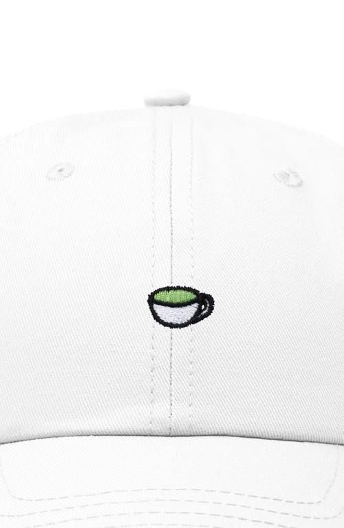 Dalix Womens Lil Matcha Everyday Dad Cap in White at Nordstrom Product Image