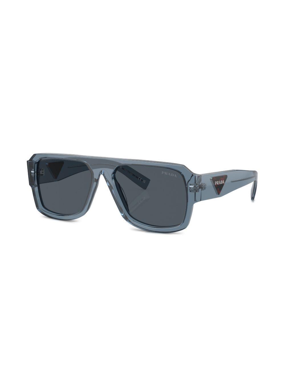 square-frame transparent sunglasses Product Image