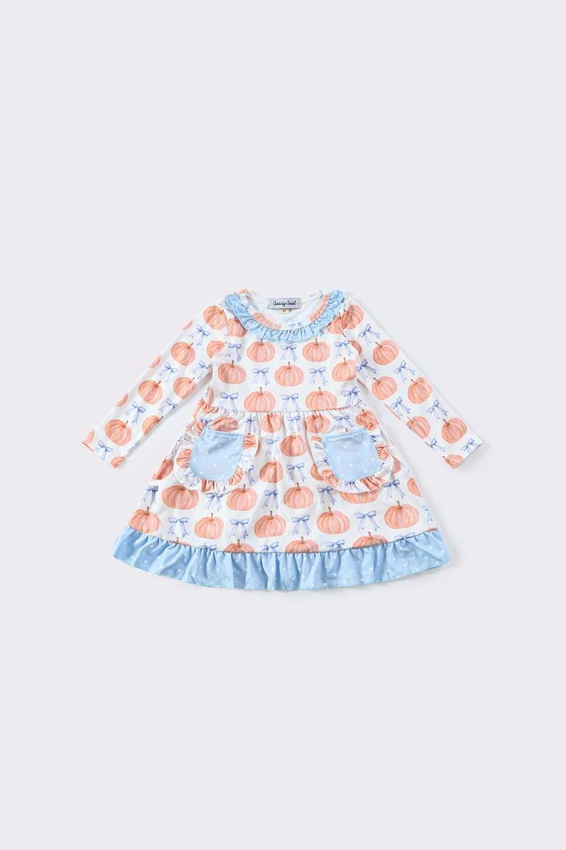 Yellow lemon print girl dress Girls Product Image