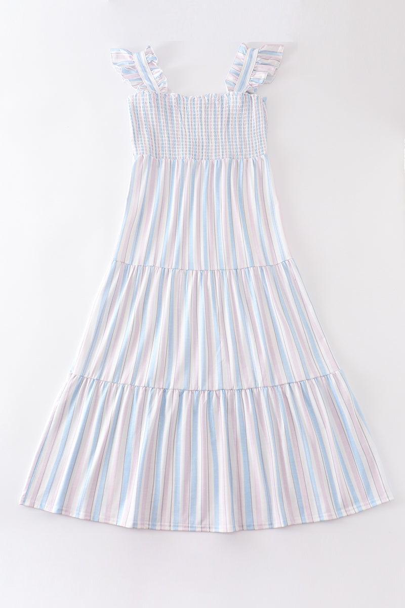 Bow applique print mom&me dress Product Image