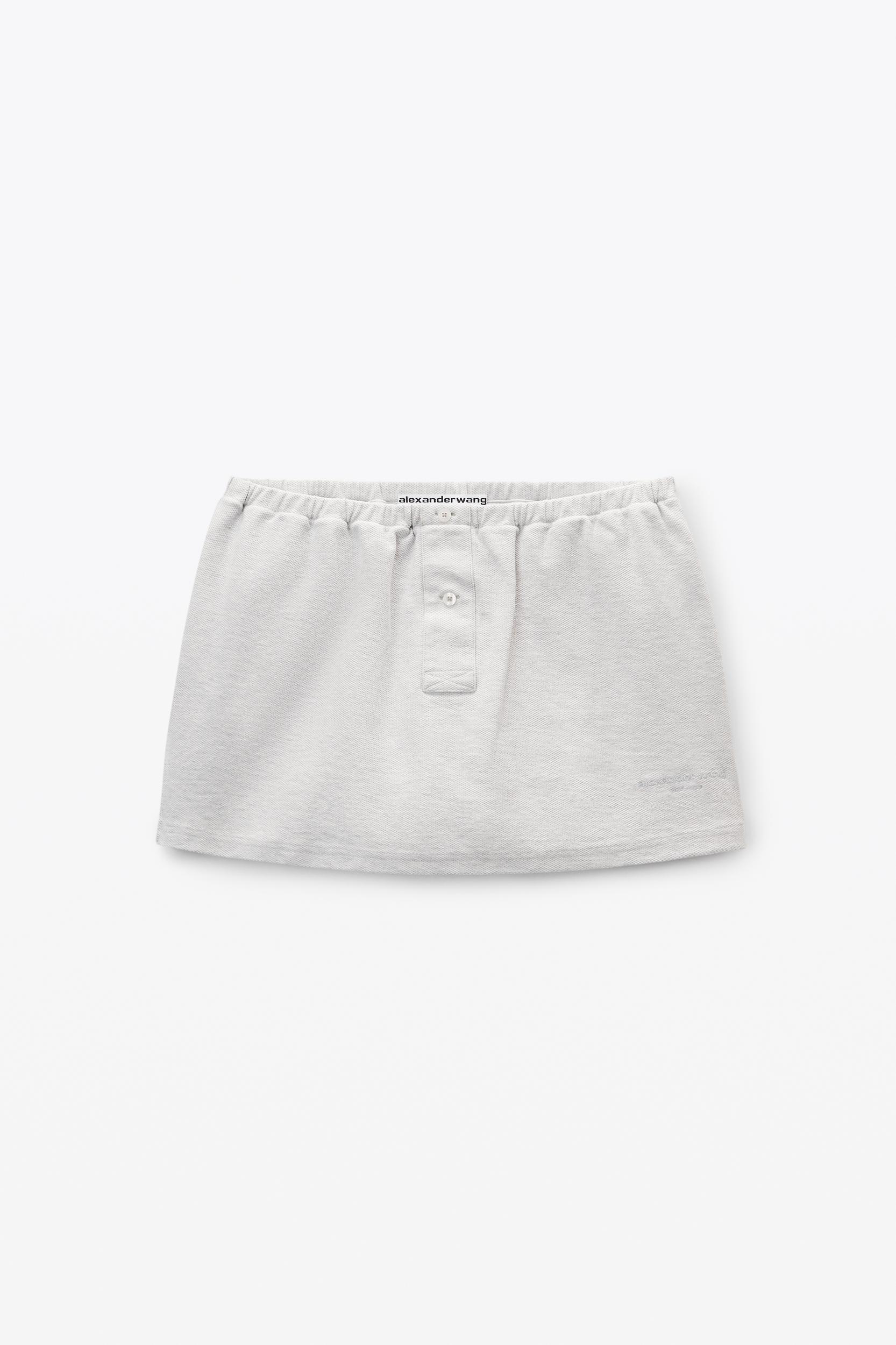 Light Grey Deconstructed Miniskirt Product Image
