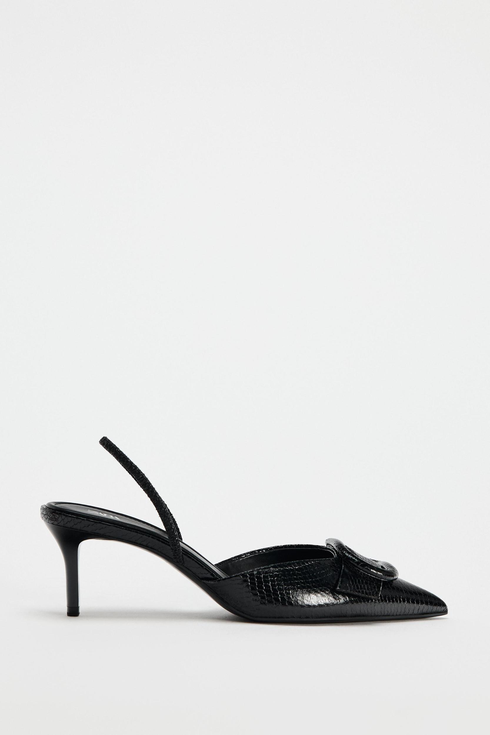 THIN HEELED SLINGBACK SHOES Product Image