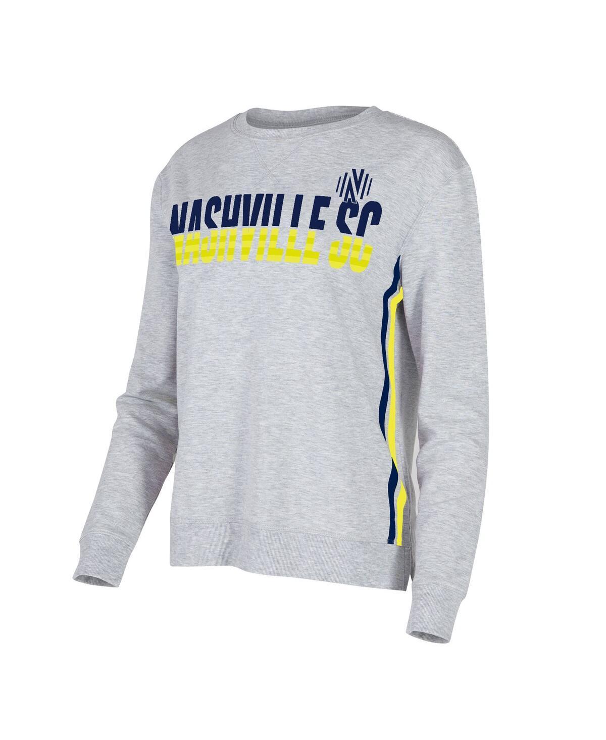 Women's Concepts Sport  Gray Nashville SC Cedar Tri-Blend Long Sleeve T-Shirt, Size: Small, Mls Grey Product Image
