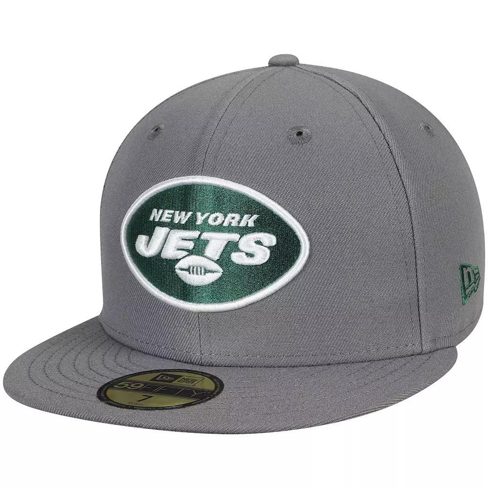 Men's New Era Graphite New York Jets Storm 59FIFTY Fitted Hat, Size: 7, Dark G Product Image