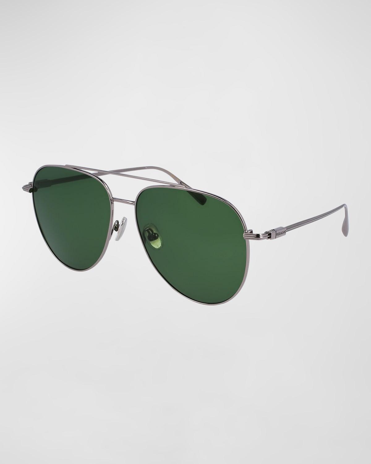 Mens 61MM Geometric Sunglasses Product Image