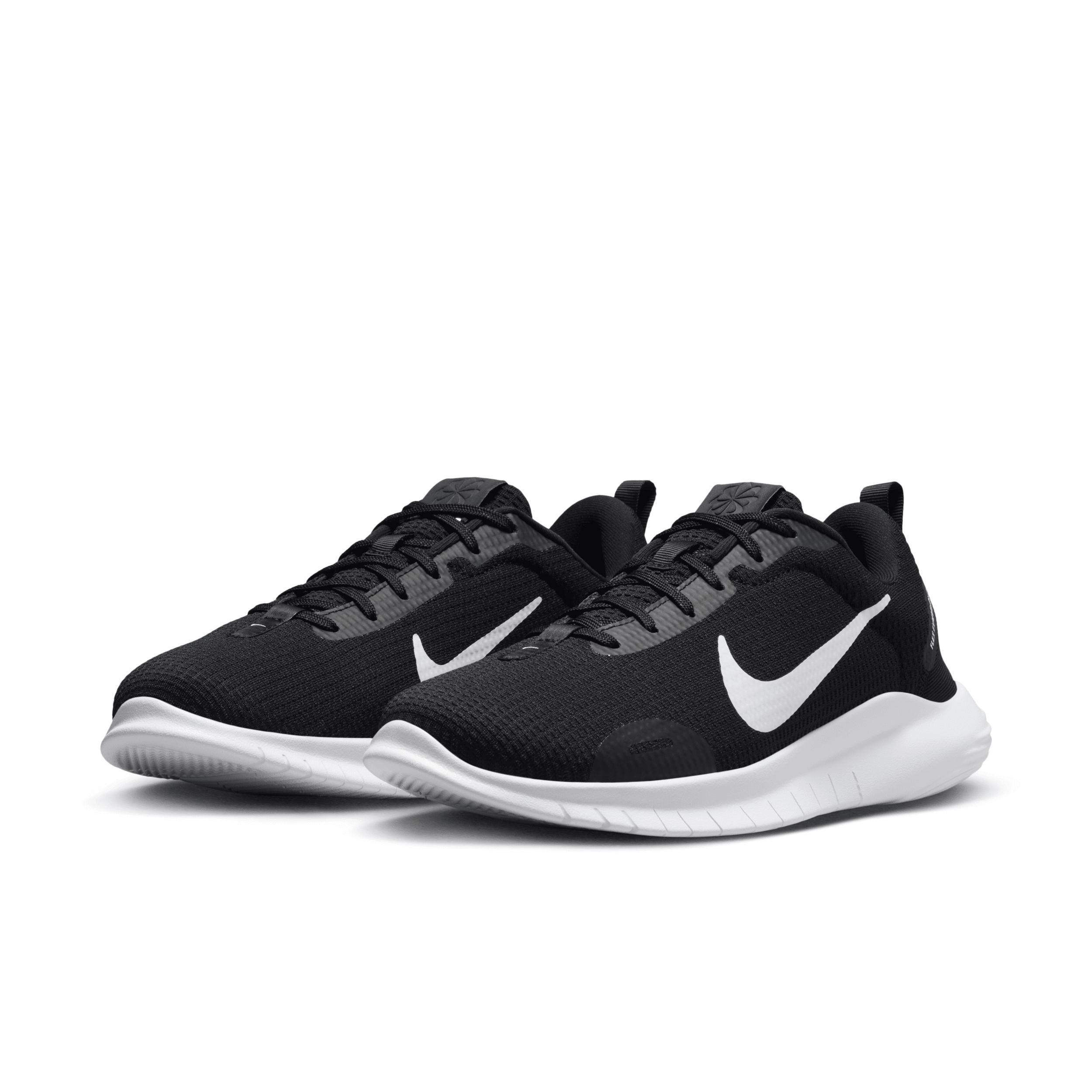 Nike Flex Experience Run 12 Women's Road Running Shoes, Size: 8.5, Black White Product Image
