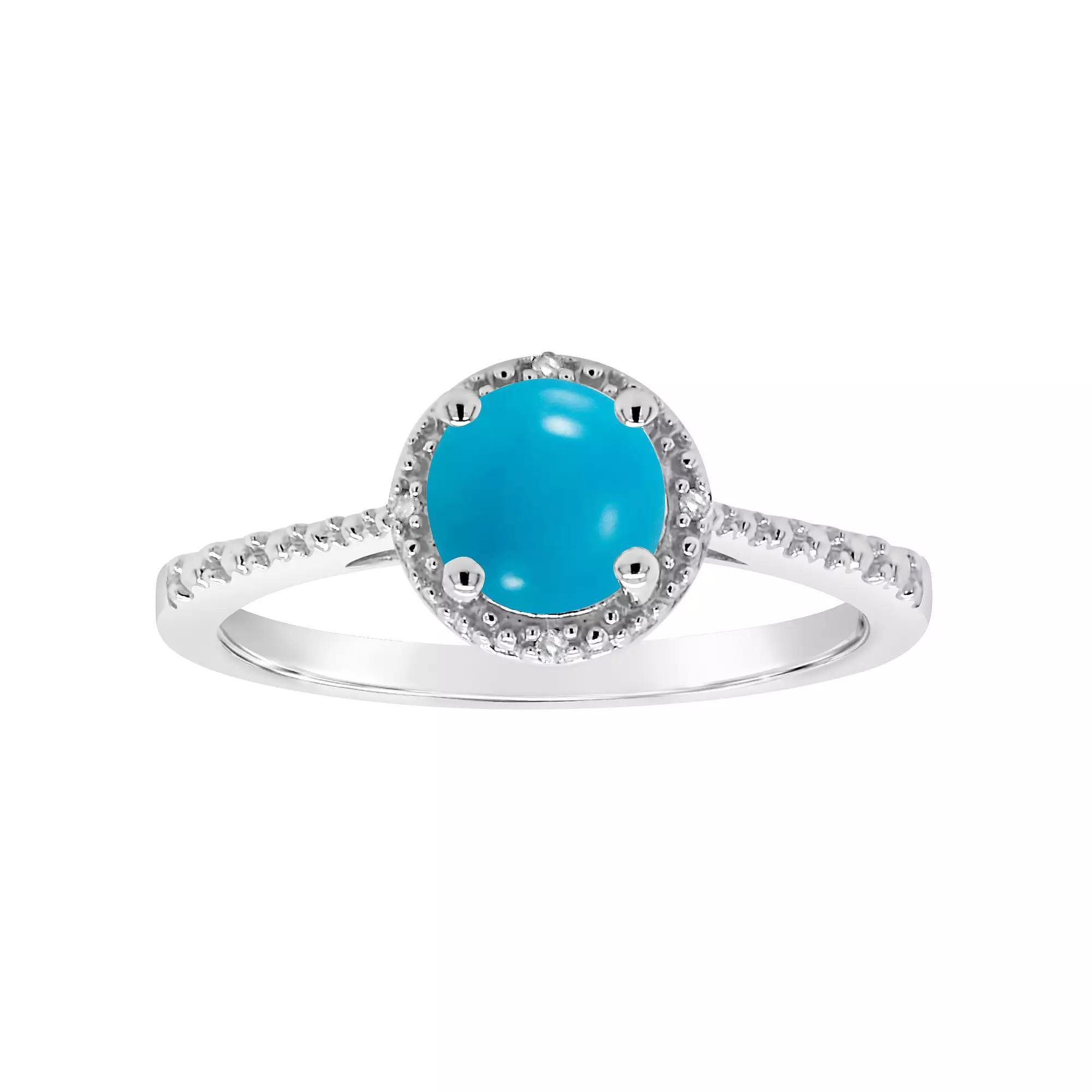 Celebration Gems Sterling Silver Freshwater Cultured Pearl and Diamond Accent Frame Ring, Women's, Size: 8 Product Image