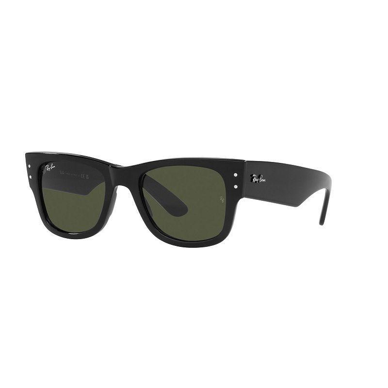 Men's Ray-Ban 0RB0840S 51mm Mega Wayfarer Square Gradient Sunglasses, Black Product Image